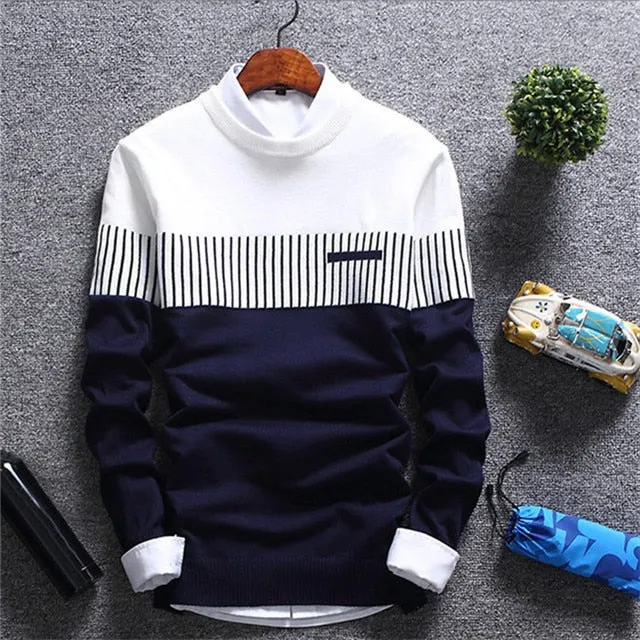 New Autumn Winter Pullover Men's . Wool Slim Knitted Sweater