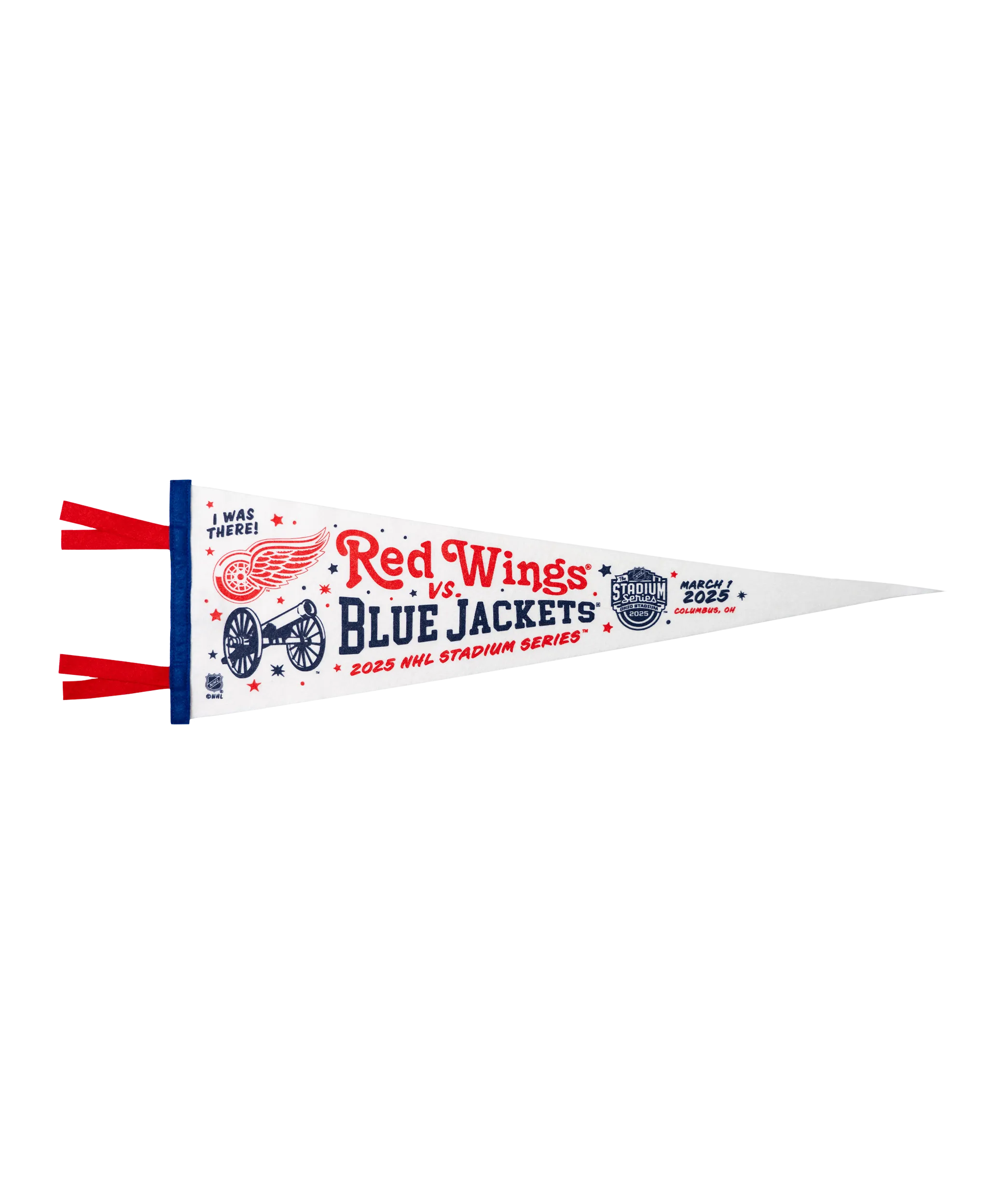 NHL Stadium Series™ Detroit Red Wings versus Columbus Blue Jackets Pennant • NHL x Oxford Pennant