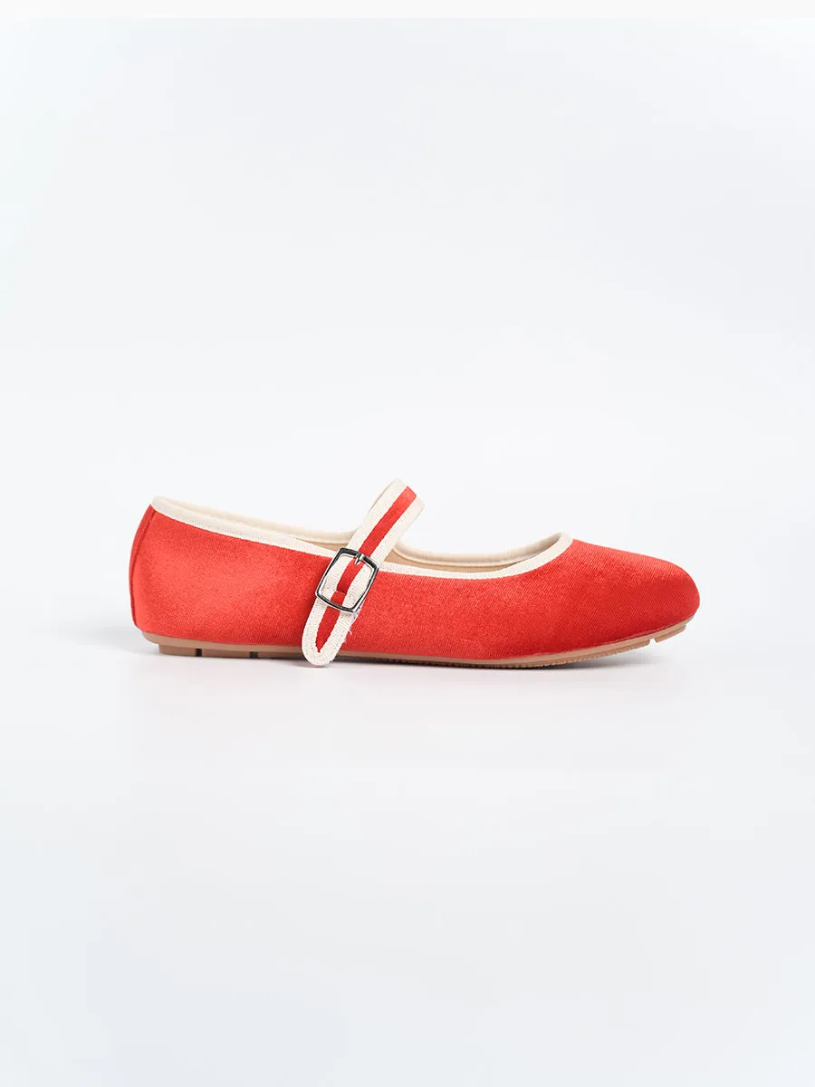 Nikki Ballerina Suede Flats