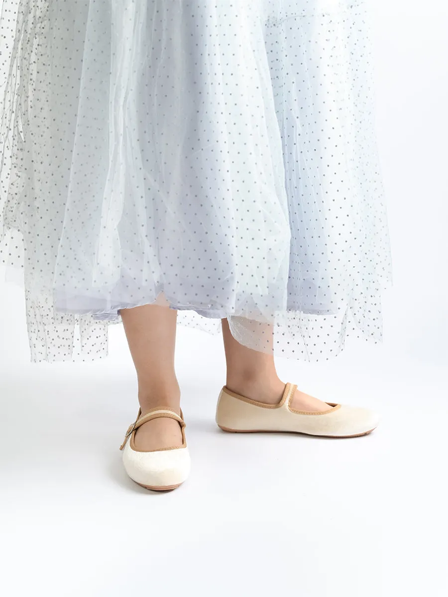 Nikki Ballerina Suede Flats