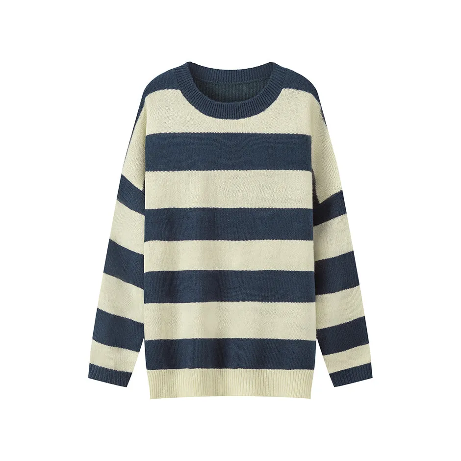 On A Speedrun Stripes Knit Sweater