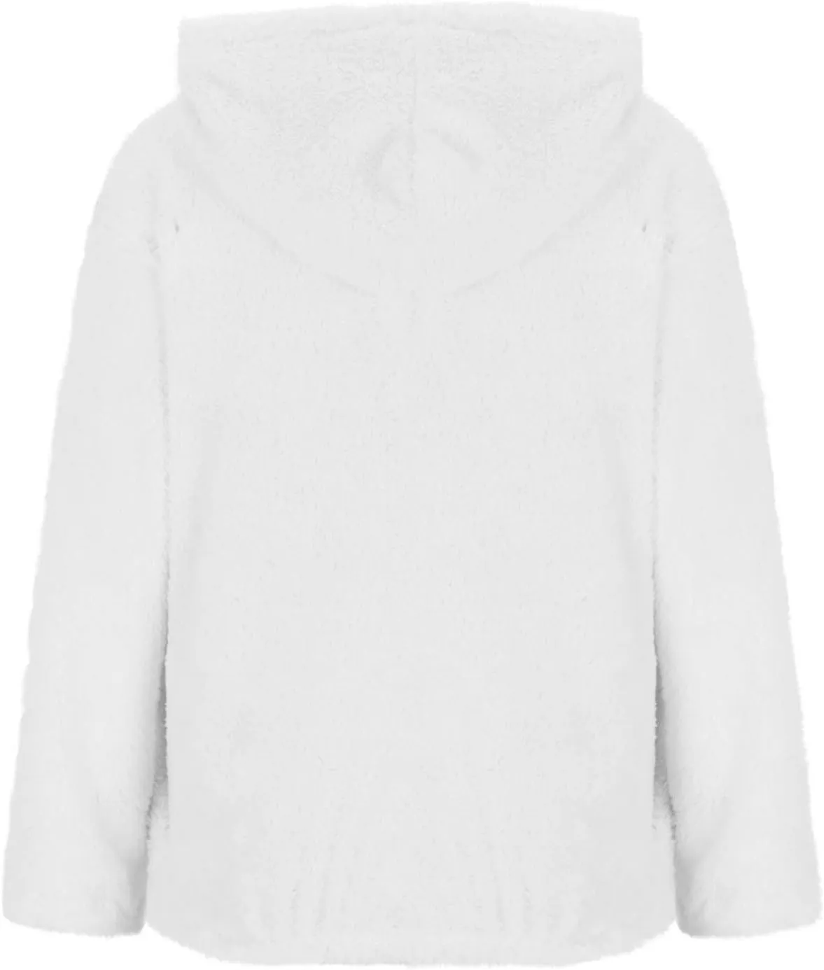 Oversized Fleece Hoodies For Women Comfy Long Sleeve Drawstring Hooded Fuzzy Sweatshirt Winter Solid Color Pullover