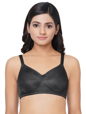Pixie 2.0 Non Padded Non-Wired Full Cup Everyday Wear Plus Size Full Support Minimizer Bra - Black