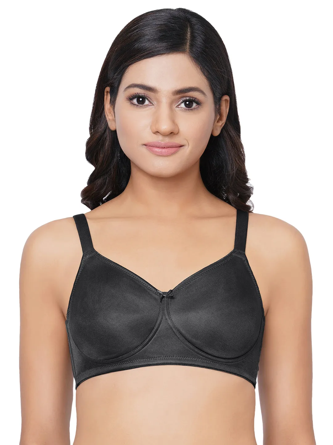 Pixie 2.0 Non Padded Non-Wired Full Cup Everyday Wear Plus Size Full Support Minimizer Bra - Black