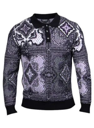 Prestige "Durban" Polo Sweater (Black) 212