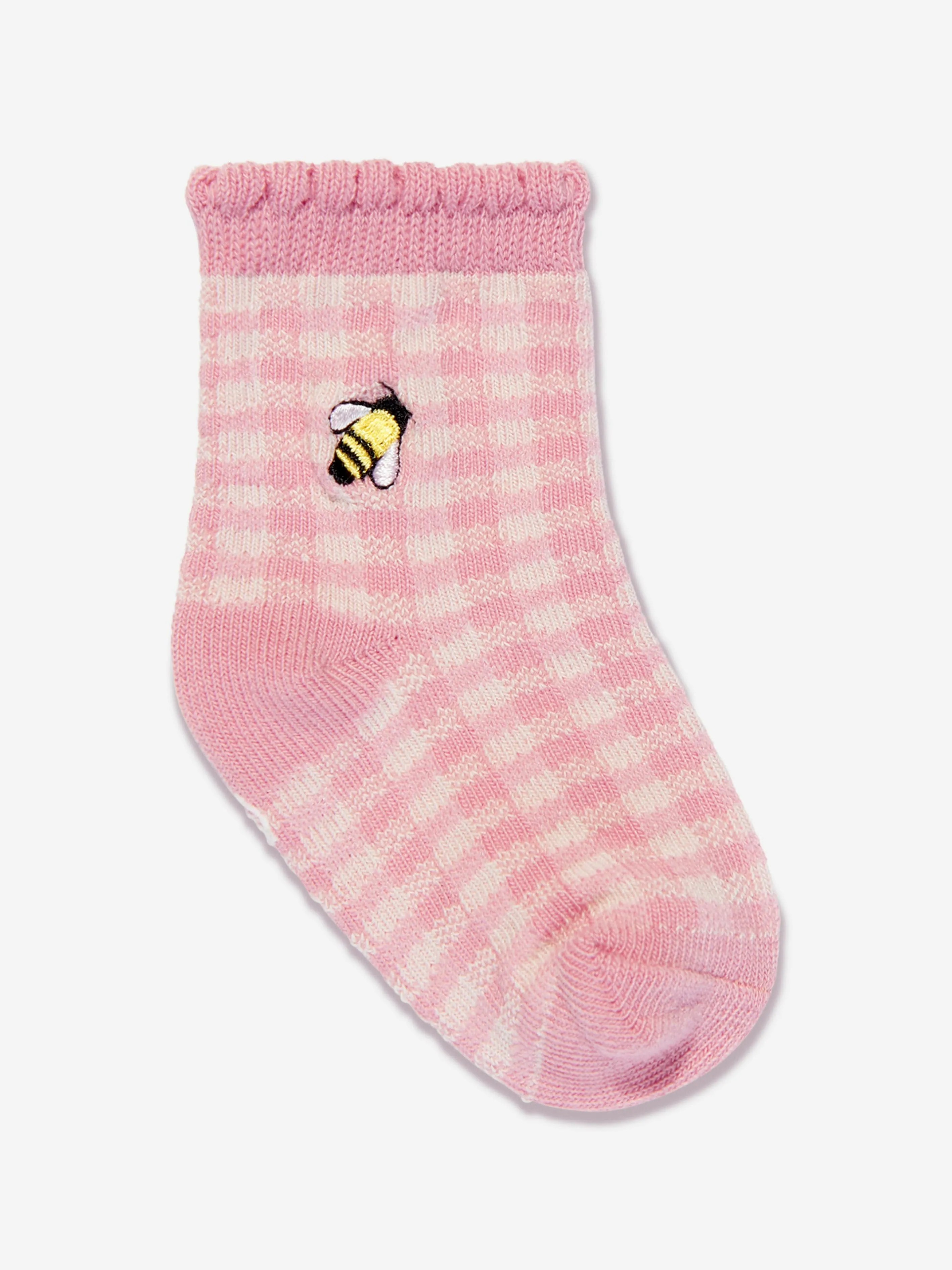 Ralph Lauren Baby Girls 3 Pack Bear Socks Set in Ivory