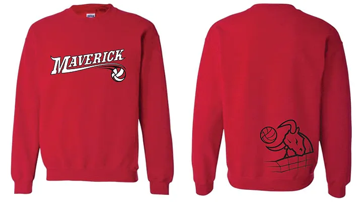 Red Swoosh Sweatshirt