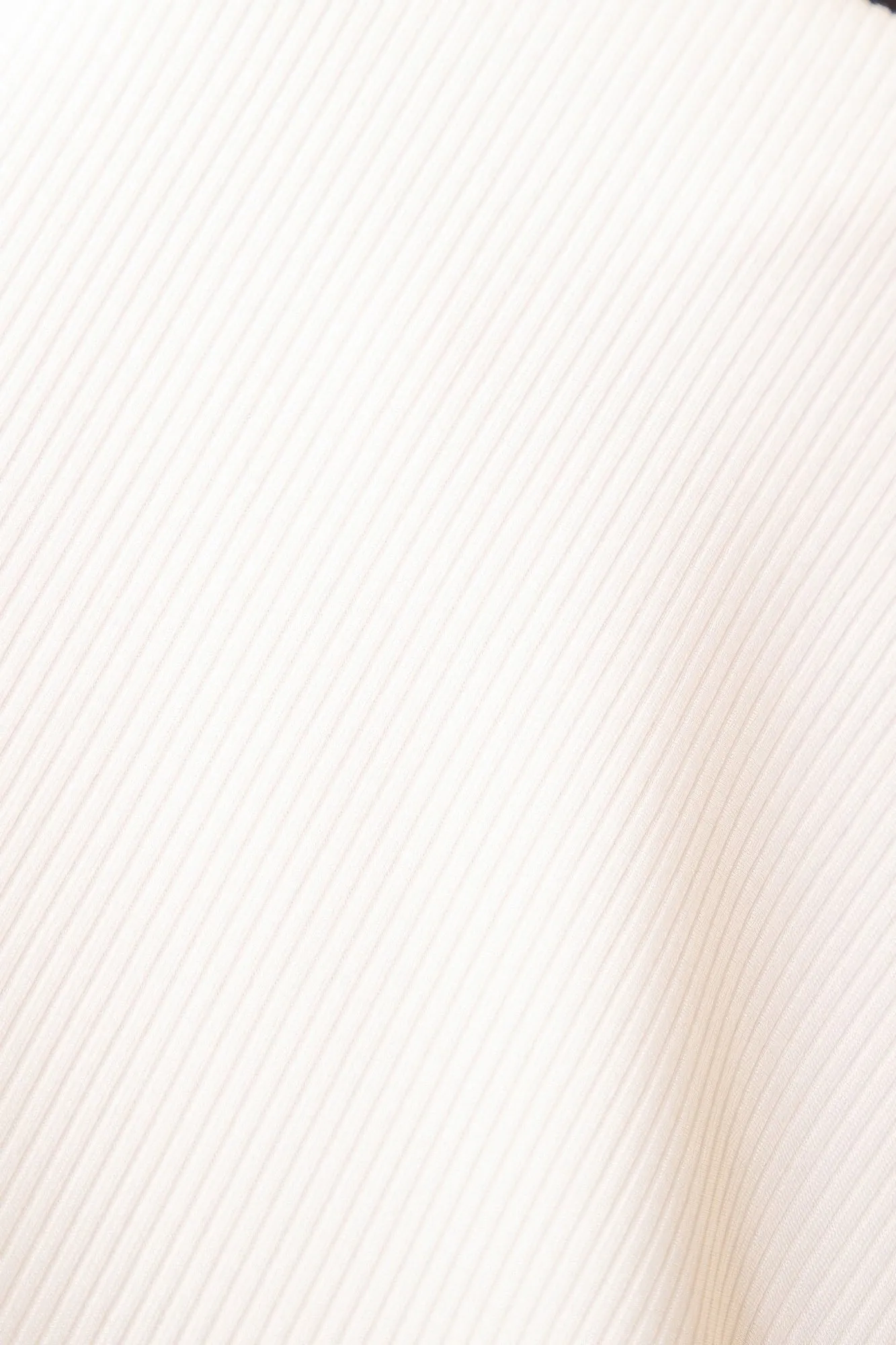 Ribbed V-neck Short Sleeve Top