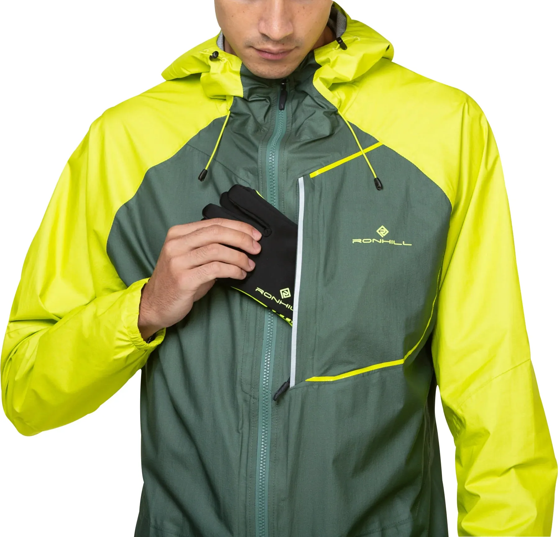 Ronhill Tech Fortify Mens Running Jacket - Green