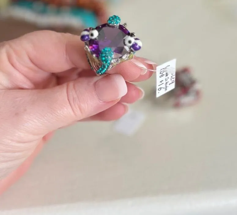 Sandra Ling - Ladybug Cocktail Rings