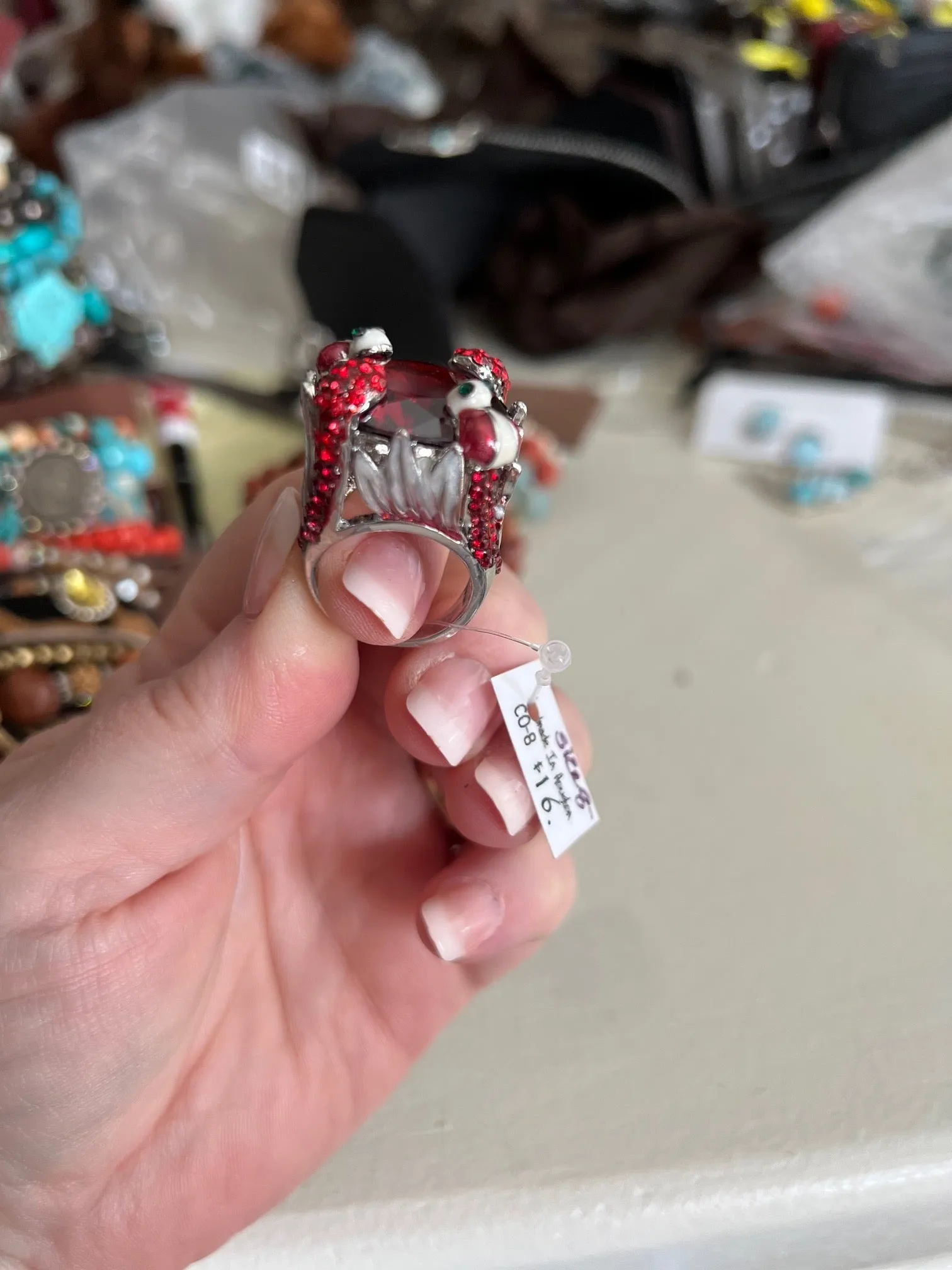 Sandra Ling - Ladybug Cocktail Rings