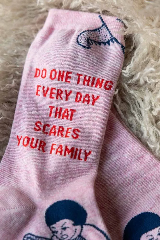 Scares Your Family Crew Socks