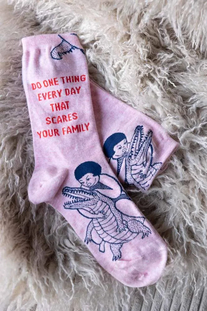 Scares Your Family Crew Socks
