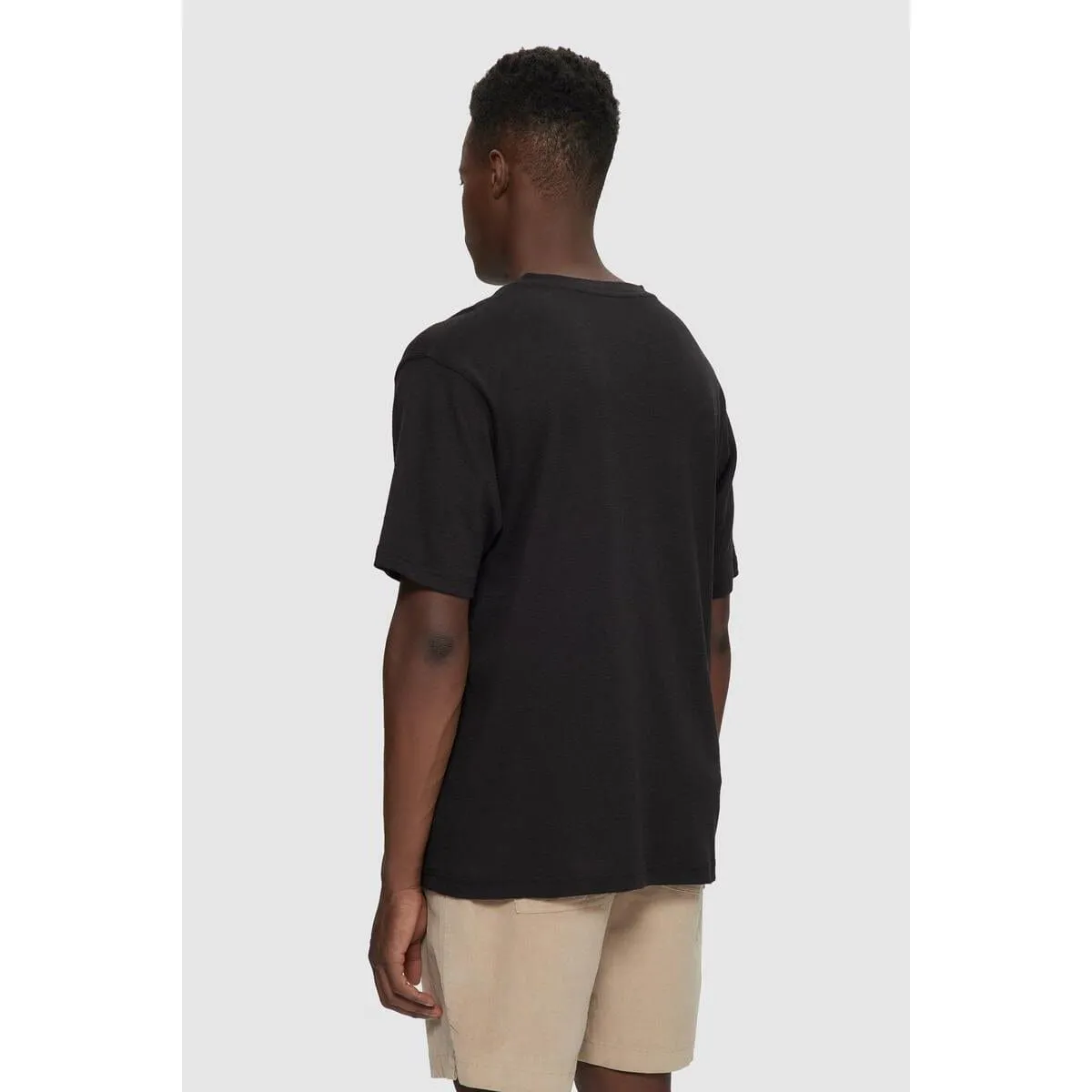 Short Sleeve Slub Henley