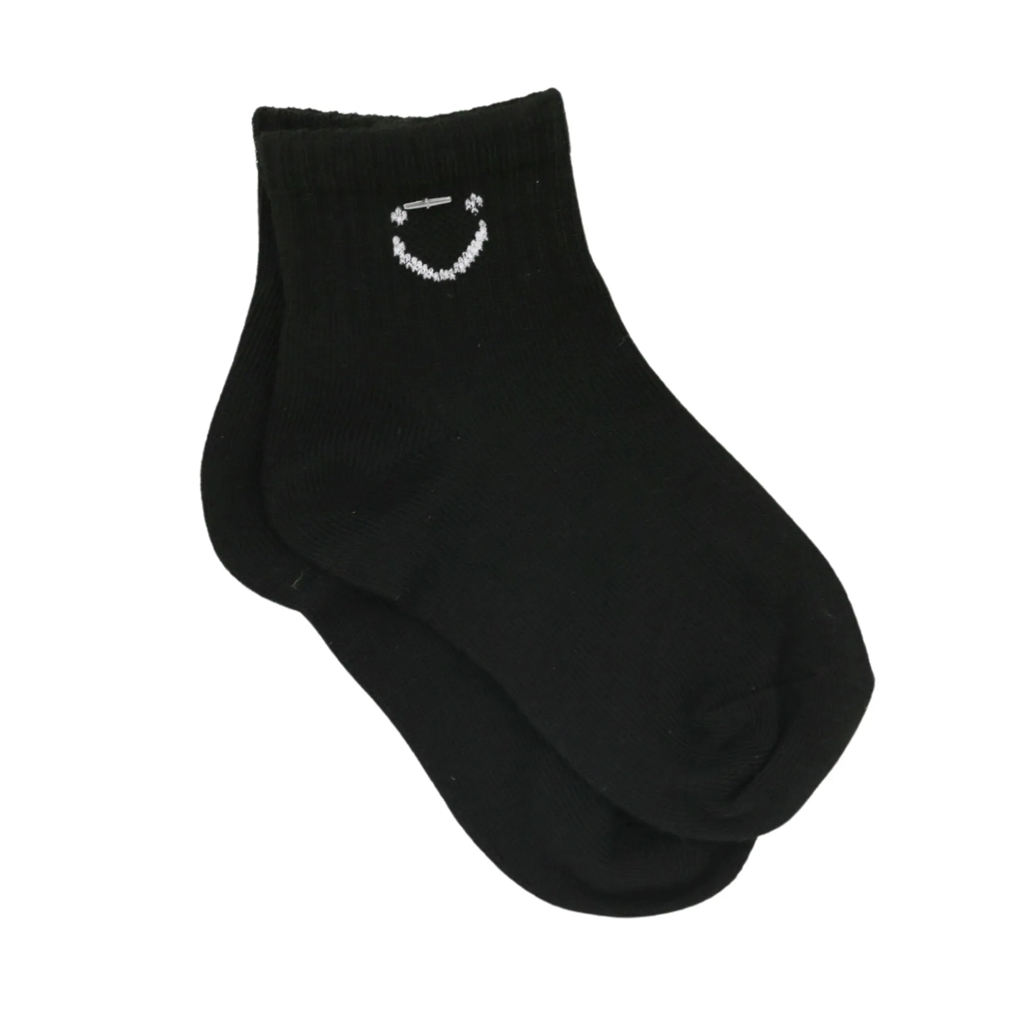 Smile Expression Socks - Black