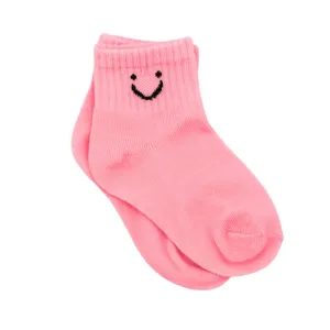 Smile Expression Socks - Pink