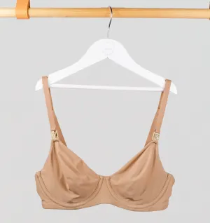 Smooth full cup t-shirt bra [Mocha]