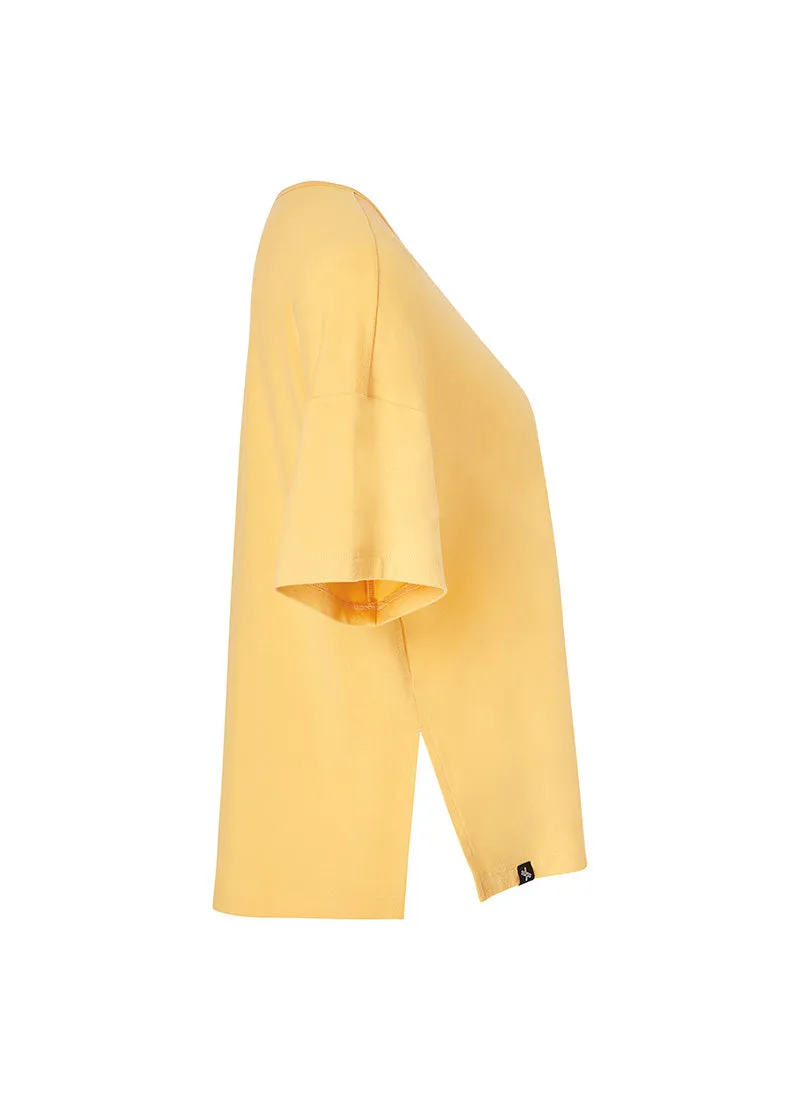 Smooth Unbalance Slit Short Sleeve