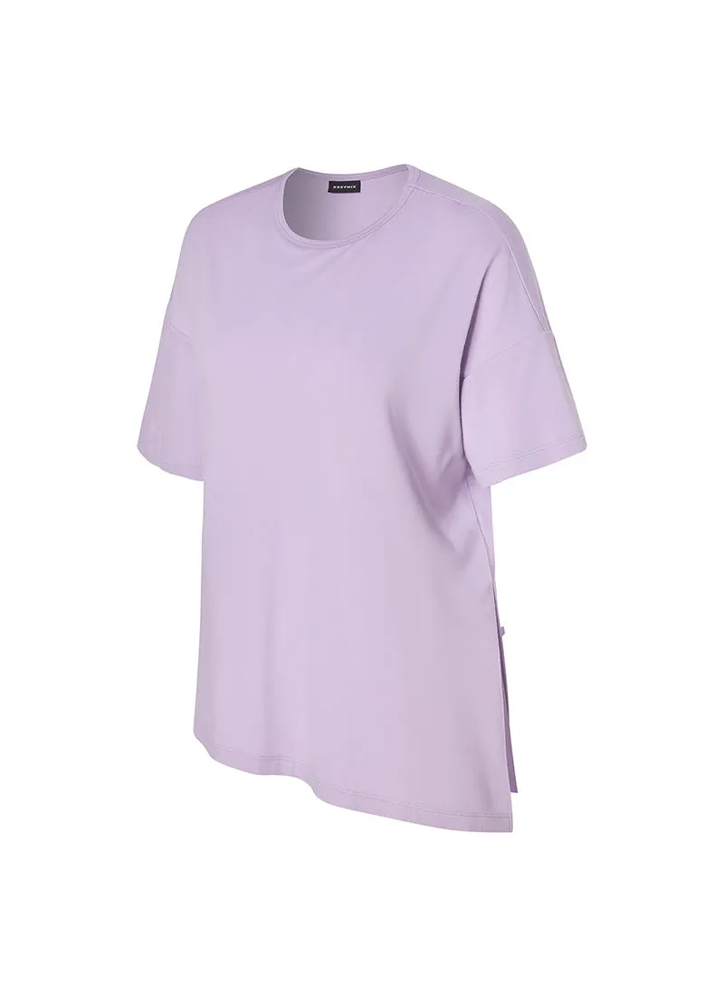 Smooth Unbalance Slit Short Sleeve