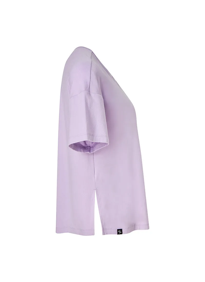 Smooth Unbalance Slit Short Sleeve