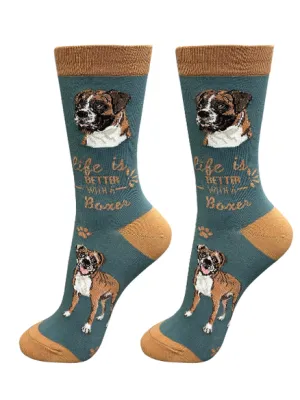 Socks  Boxer UnCropped Dog      840-6