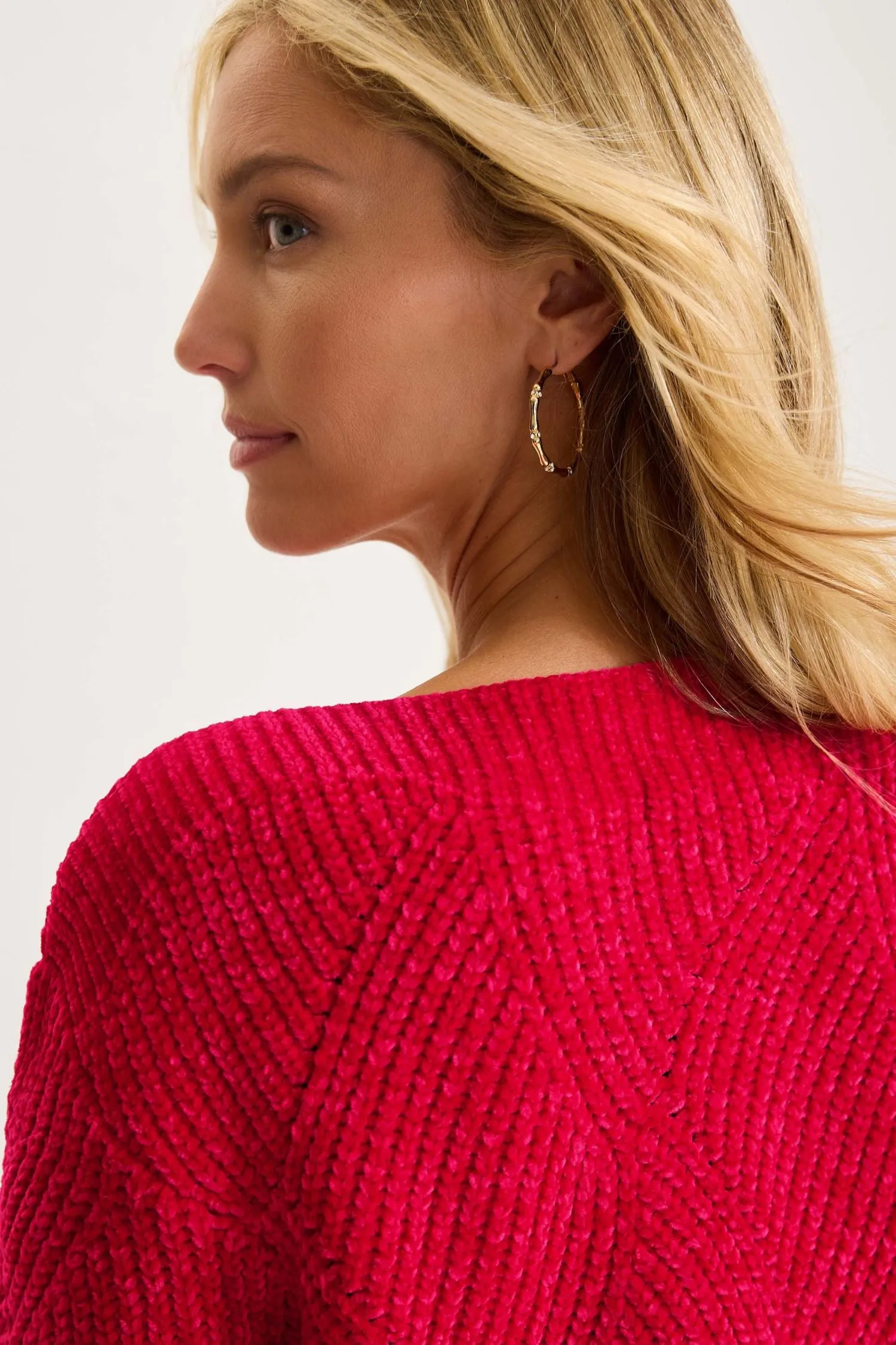 Tommy Bahama Island Luna Chenille Shell Stitch Boat-Neck Sweater - Style SW421036