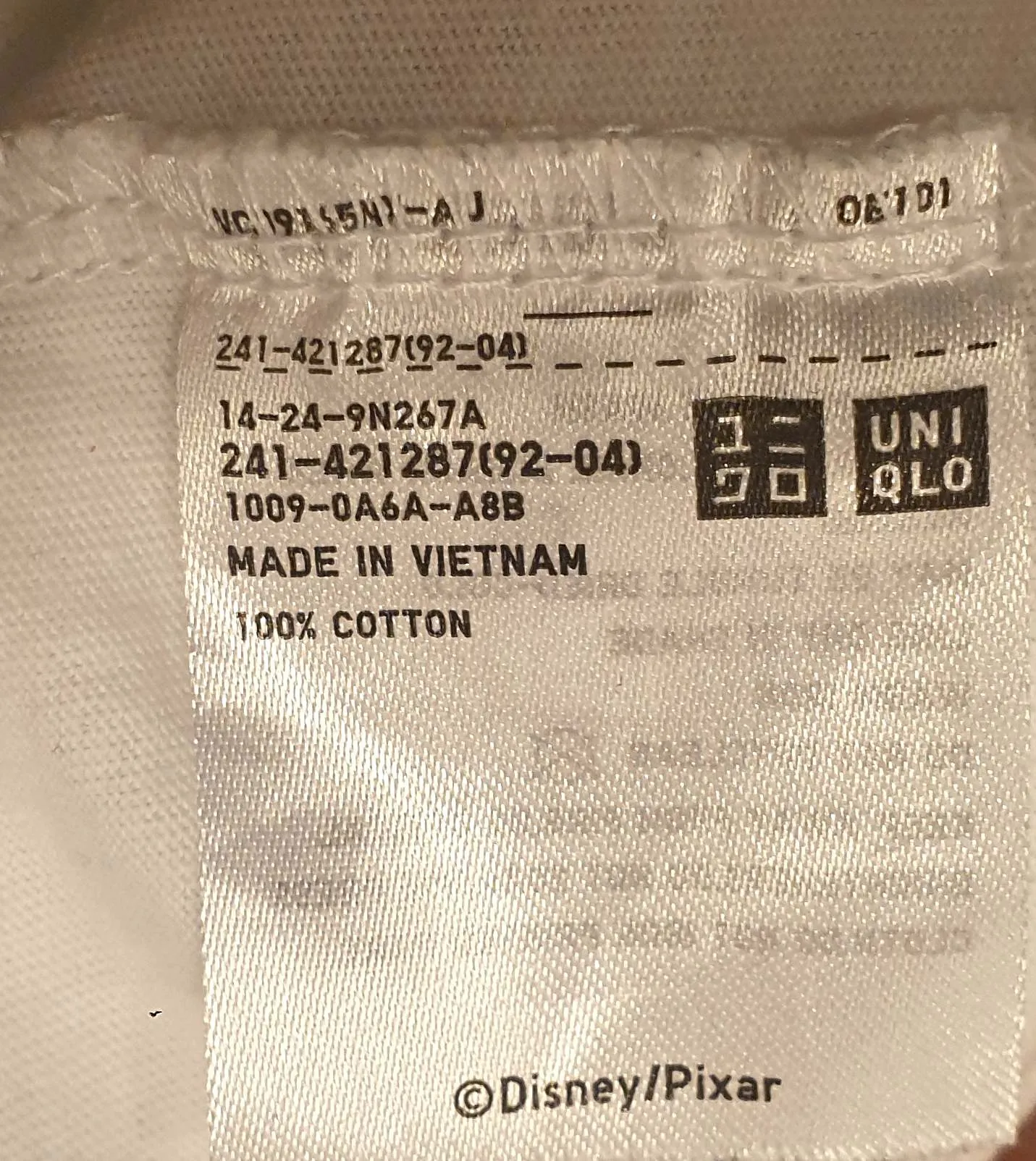 Uniqlo   Pixar white tee shirt size S
