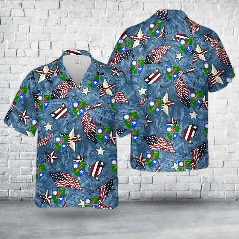 US Army 75th Ranger Regiment, 4th Of July Hawaiian Shirt for men and women
