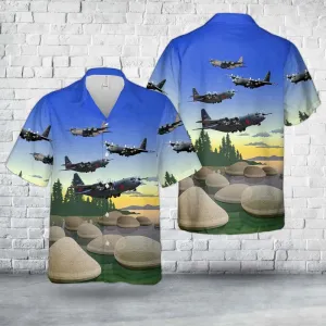 USAF Nevada Air National Guard 152nd Airlift Wing C-130 Hawaiian Shirt