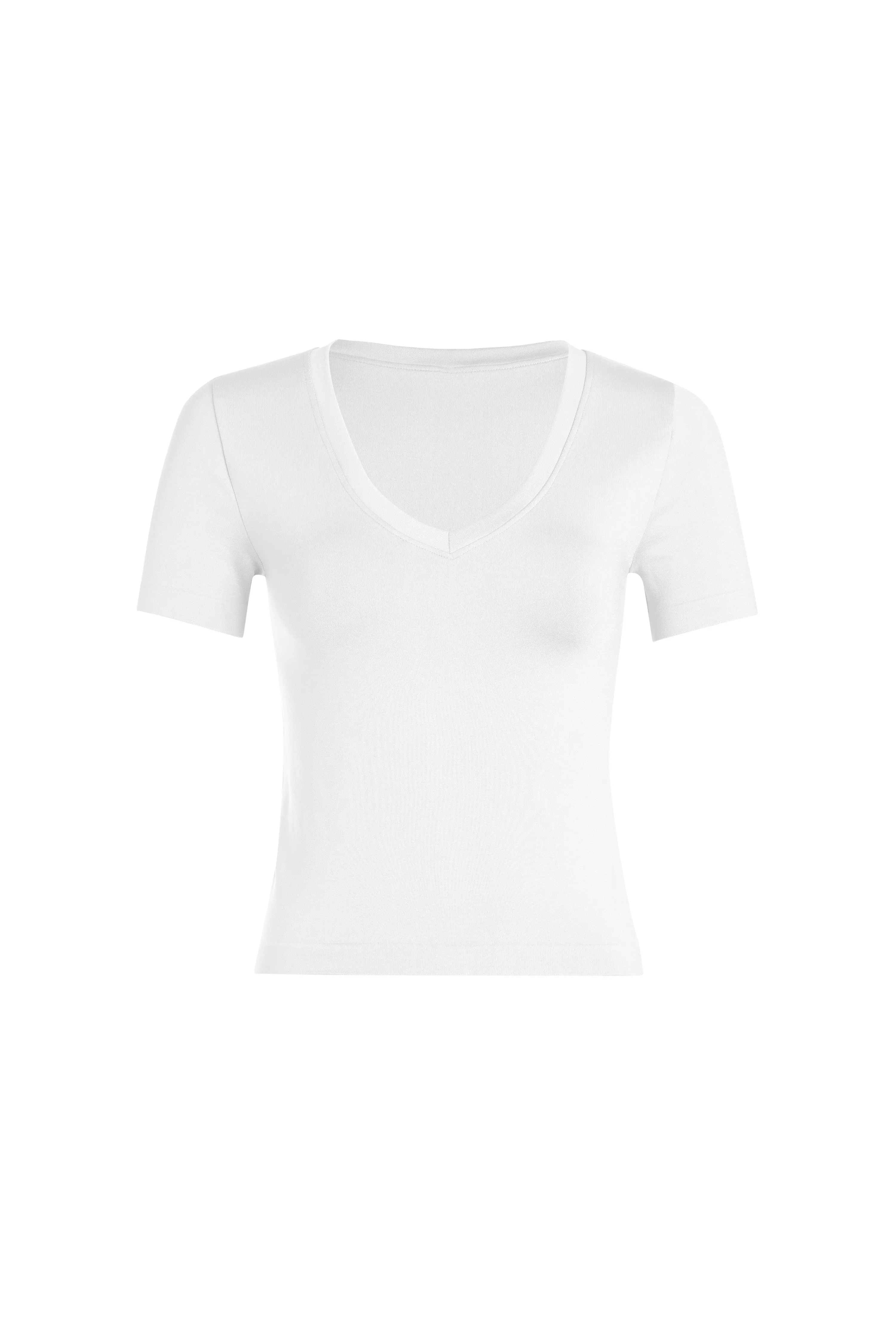 V-NECK SMOOTH SHORT SLEEVE