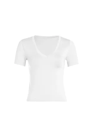 V-NECK SMOOTH SHORT SLEEVE