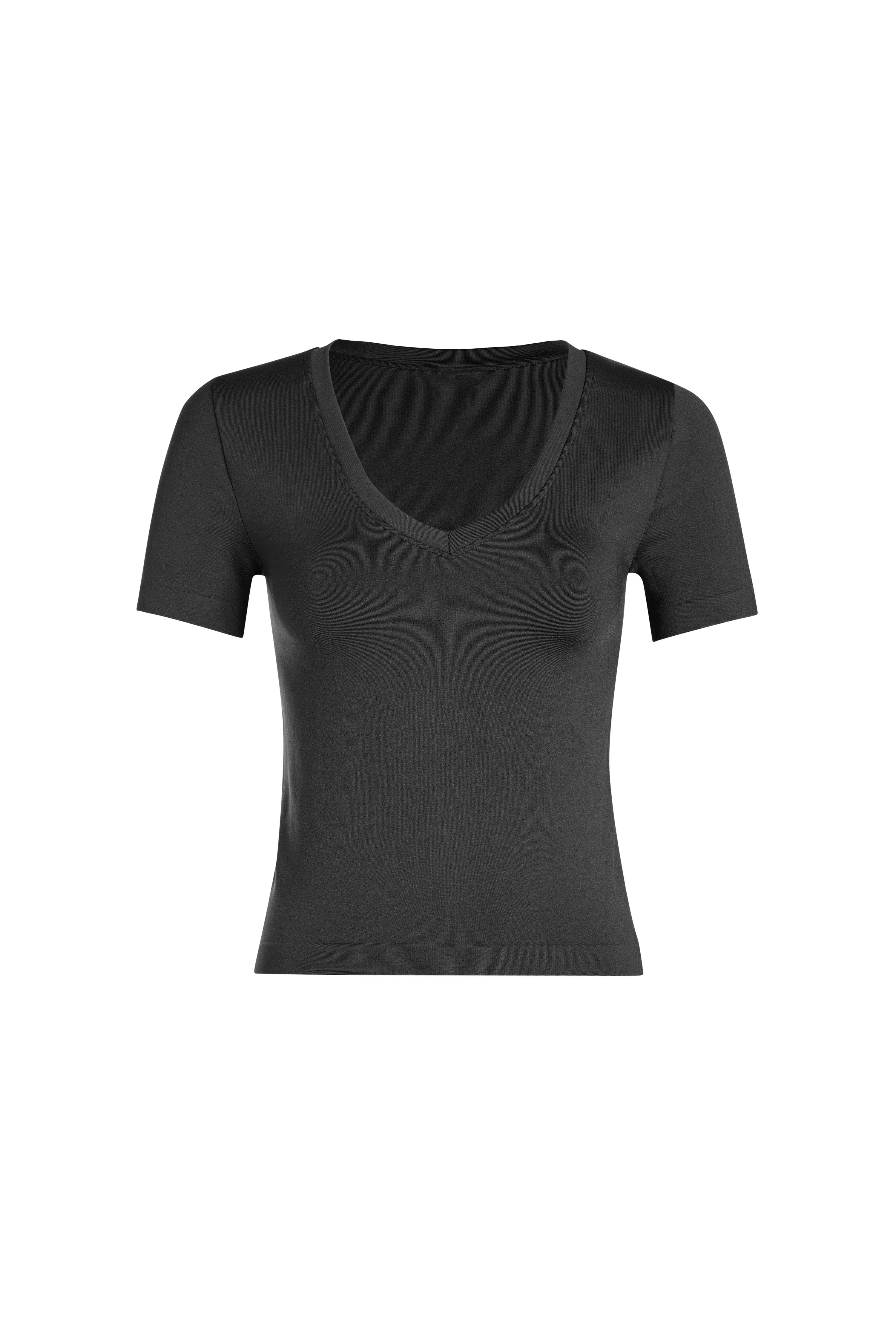 V-NECK SMOOTH SHORT SLEEVE