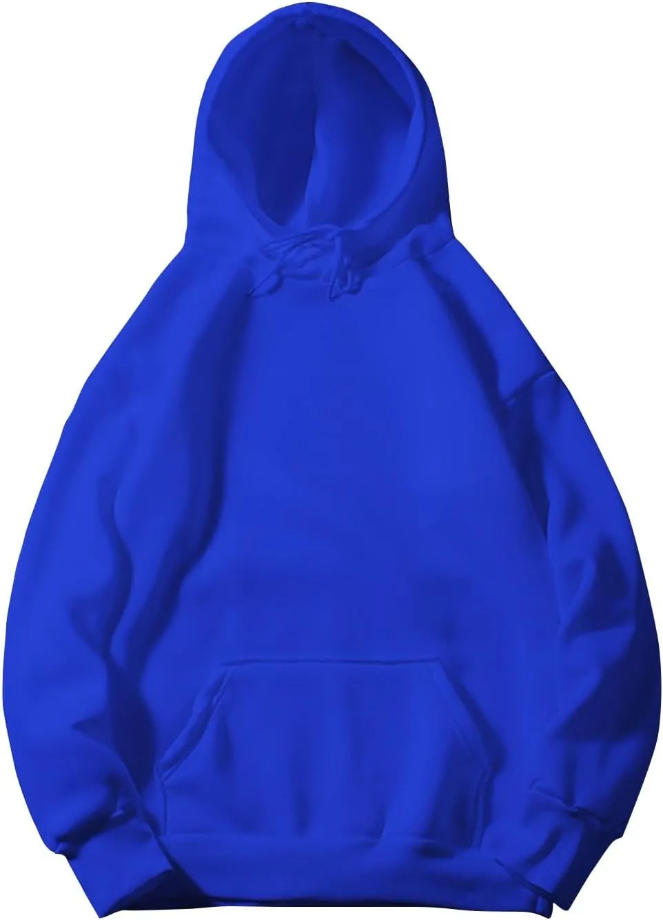 Women'S Solid Color Sweatshirt Long Sleeve Fleece Pullover Hooded Fashion Sweater With Pockets